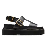 Orianna Sky Black Leather