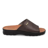 Synthetic Man Slipper Brown