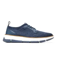 Zerogrand Revel Stitchlite Oxfords Navy Blazer And Big Dipper Knit Leather White