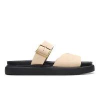 CLARKS Aristella Mule Ecru Suede