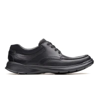 CLARKS Cotrell Edge Blk Smooth Lea
