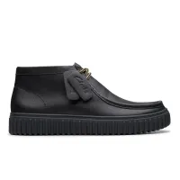 Torhill Hi Black Leather
