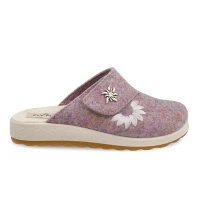 Cloth Woman Slipper Dark Lilac