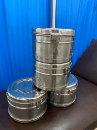 tambour de stèrilisation inox