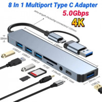 reseau-connexion-adaptateur-usb-type-c-8-en-1-pour-pc-mac-smart-phone-bordj-el-kiffan-alger-algerie