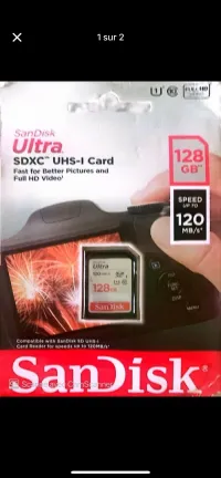 Carte mémoire Sandisk pour appareil photo original .