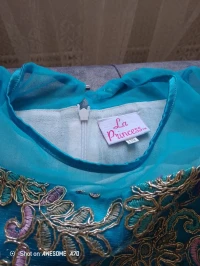 Robe fête pour fillette de 6 jusqu à 8