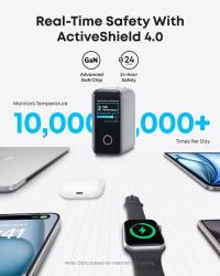 Chargeur Anker Zolo 140W, 4 Ports, PD 3.1 Avec Câble USB-C Avec Smart Display thumbnail 4