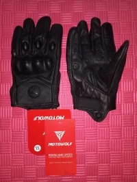 Gants de moto en cuir 