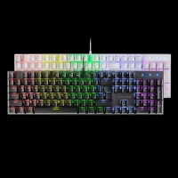 CLAVIER MARS GAMING MK422W RED SWITCH - WHITE/BLACK