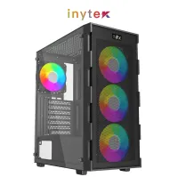 Boitier NOX Fusion QUANTUM + 4Pcs Fans RGB Gaming Black