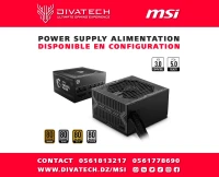 ALIMENTATION MSI POWER SUPPLY A1000G A850GL A750GL A650BN A500DN PCIE5 PSU 80 PLUS BRONZE GOLD