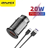 CHARGEUR TELEPHONE AUTO AWEI  QC3.0 18W  PD20W  C706 