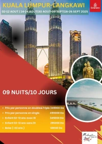 Sejour en voyage organisé Malaisie Kulal lupur - Langkawi