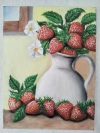 رسم-و-خط-لوحة-فراولة-fraise-paint-الهامل-المسيلة-الجزائر