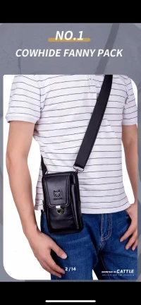 Pochette cuir homme