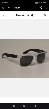 Lunettes de soleil Ray Ban RB 4165 6512/87 JUSTIN monture authentique Italie S n