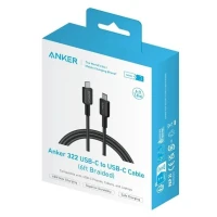 Cable Anker 322 Braided 60W USB-C USB-C Cable de 1.80m