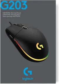 Souris Logitech Gaming G203 LIGHTSYNC USB 6 Boutons Programmables, Capteur Niveau Gaming, 8 000 PPP