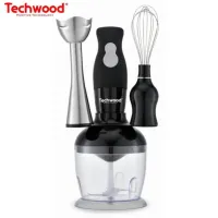 Techwood Set 3en1 Mixeur Plongeur et Fouet et Hachoir 2 Vitesses 300w TMS-8365/66/60