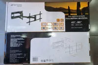 NorStone FULL MOTION 180 EXTRA - Support TV Mural Inclinable & Orientable - 50 Kg - De 40" À 80"