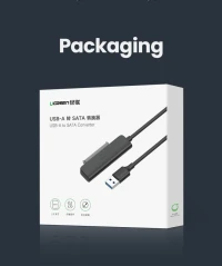 Ugreen ► convertisseur USB 3.0 vers SATA ► adaptateur disque dur externe HDD/SSD 2.5" 5Gbps 0.5m