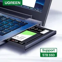UGREEN Adaptateur de Caddy baie optique DVD-ROM Disque Dur 9.5 mm SATA pour Ordinateurs Portables