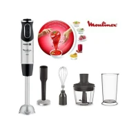 Moulinex Mixeur Plongeur Quickchef 4En1- 10 Vitesses, 1000W- Dd65H810-Noir-Inox