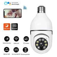 Caméra lampe WiFi PTZ 2 méga 360 degrés