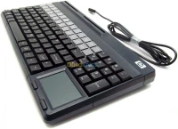 Clavier HP 106 touches POS pavé tactile intégré avec lecteur de bande magnétique 
