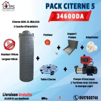 Pack citerne 500L- pompe silencieuse