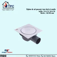 Siphon de sol poussoir Inox PROTHERM