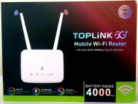 MODEM TOPLINK ROUTER 5G+ MOBILE Wi-Fi POUR TOUTE LES RESEAU AVEC BATTERIE 4000MHA