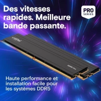 RAM CRUCIAL PRO DDR5 32GB (16GB*2) 6000MHZ CL36 BLACK