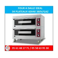 FOUR A DALLE IDEAL 04 PLATEAUX 60X40 380V/GAZ 