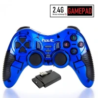 Manette De Jeux Gamepad Sans-Fil 2.4ghz Multifonction 6 En 1 N1-W320 Pour PS2 PS3 PC Android TV Box