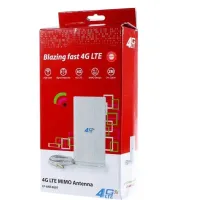 ANTENNE EXTERNE FAST 4G LTE MIMO 2CABLES 10M LFANT4G01 - Connecteur SMA