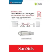 Clé USB SanDisk Ultra Luxe USB3.2 Type-C 512 Go Argent Métal