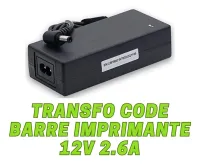 TRANSFO CODE BARRE IMPRIMANTE 12V 2.6A