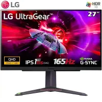ECRAN LG ULTRAGEAR 27GR75Q-B 2K IPS 1MS 165HZ G-SYNC ROTATIF 27"