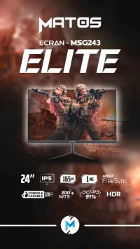 ECRAN MATOS MSG243 ELITE 1MS 165HZ IPS 24"