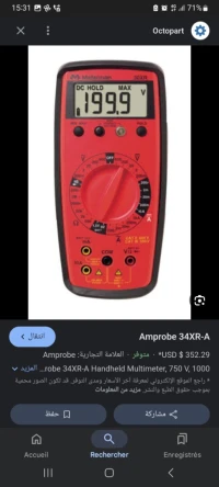 Multimetre meterman 34xr 