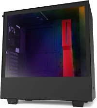 BOITIER ATX GAMING NZXT H510i MATTE BLACK/RED