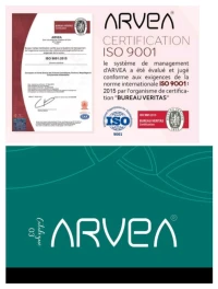 Produit cosmétique bio ARVEA certifié ISO 9001