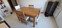طاولات-الطعام-table-a-manger-4-chaises-en-hetre-دواودة-تيبازة-الجزائر
