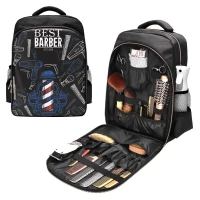  Trousse de coiffeur professionnel avec support pour produits de toilette et accessoires  