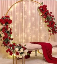 cercle décoration avec fleurs 
