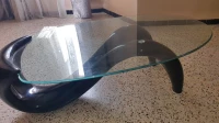 Table basse moderne en verre