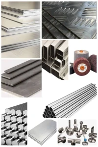  Tôle aluminium striée et plat et inox