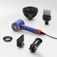 Sèche-cheveux Dyson Supersonic Nural Bleu Pervenche/Topaz-1600w-5 accessoires